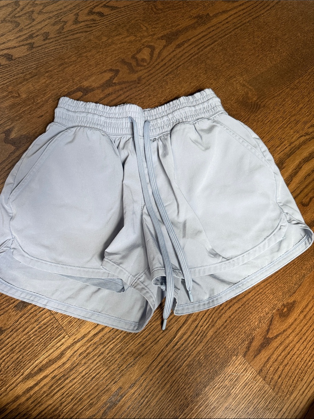 Women's Blue Athletic Drawstring Shorts